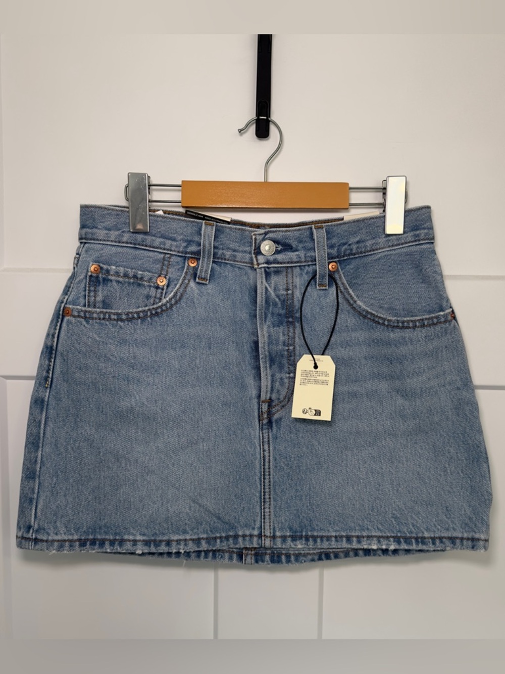 Levi's Light Blue Denim Icon Skirt